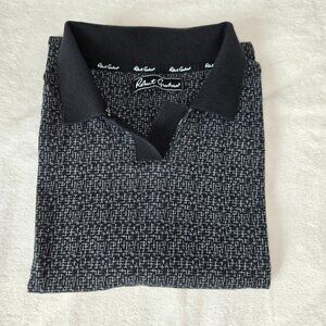 Robert Graham Polo Shirt Men's Size XL Black Pattern Casual Design